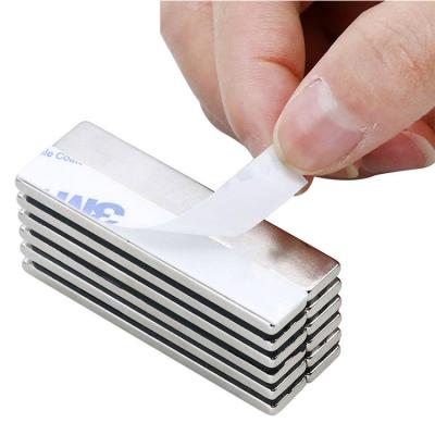 China Industrial Magnet 3M Rectangle Cube Block Adhesive Backed Square Magnet for sale