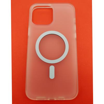 China Factory price phone case new shockproof transparent stretching magnetic wireless charging phone case for iphone 12 13 for sale