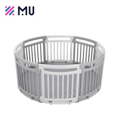 China Modern Unique Round Design Baby Indoor Outdoor Kids Tend Up Fence Playpen for sale