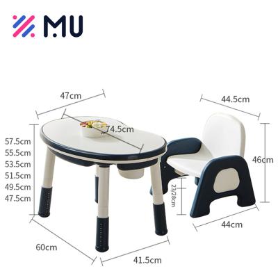 China EUROPEAN Hot Selling Environmental Friendly Product Materials Kids Table And Chairs For Children for sale