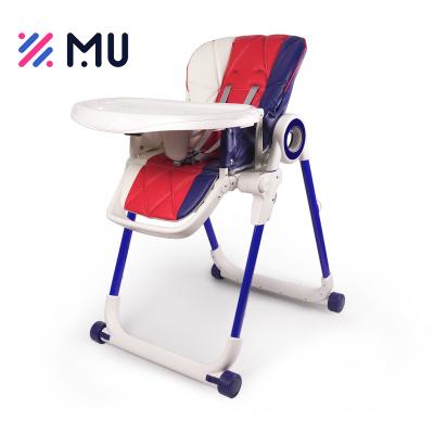 China EUROPEAN PVC Fabric Infant Belt Safety Feeding Kids High Chair Baby High Chair for Feeding for sale