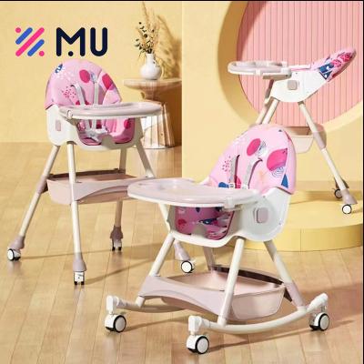 China EUROPEAN Low Chair Rocking Chair 3 in 1 Baby High Chair for Baby Eating for sale