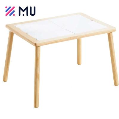 China Eco-friendly Material Wholesale Indoor Outdoor Kids Play Furniture Sand Water Sensory Wooden Table for Children for sale