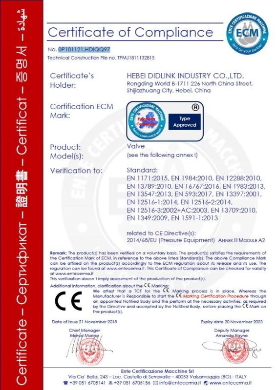 CE - Hebei Didlink Trading Co., Ltd.