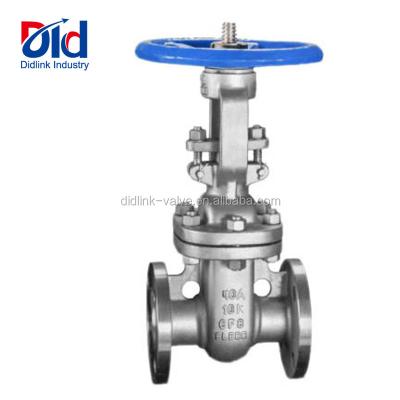 China Stainless Steel 40A 10K CF8 General JIS Flanged Manual Operated Flat Gate Valves for sale