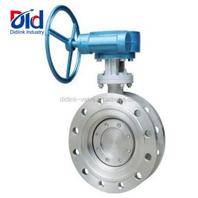 China General Controls 10 Inch Nibco Wafer Installation Hp 6 Stainless Steel Gear Driven Flanged Butterfly Valve for sale