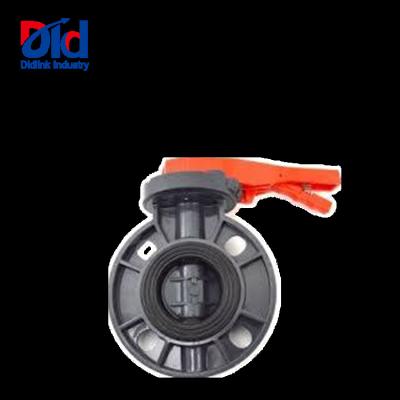 China High Quality PVC Manual Valve Handle Butterfly Valve Plastic Water Flow Control Water Control for sale