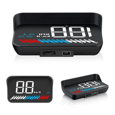 China With Sun Visor Display HUD A100s Car Accessories Electronics DUAL OBD Car Alarm GPS System Head for sale