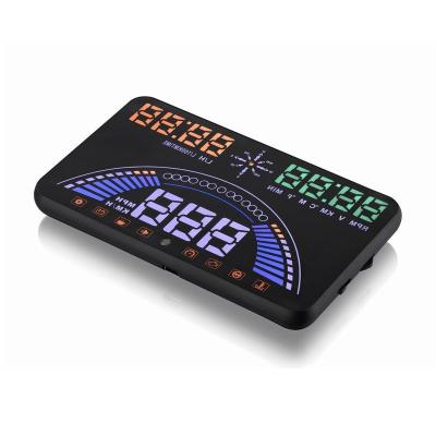 China New 2021 New 5.8 Inch China-chic S7 Model Smart Car HUD Head Up Display Biggest Measurement OBD2 +GPS Diagnostic Tool for sale