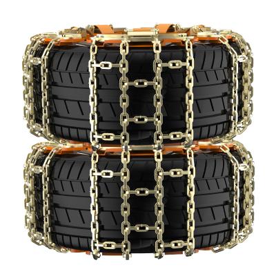 China Hot-selling general automobile snow tire HARDENED STEEL snow chain with thickened emergency iron skid chain for sale