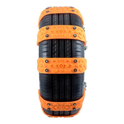 China Hot Selling Titanium Alloy Repeatedly Use Non-slip Plastic Car Tpu Tire Snow Chains for sale