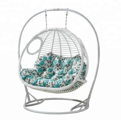 China Super comfortable double seater 2 person swing chair D186 for sale