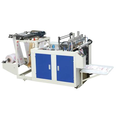 China Hotels Manufacture Hot Selling Single Line Hot Cut Strong Plastic T-shirt Bag Making Machine for sale