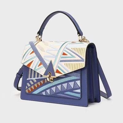 China Others Wholesale Cheap Leather Tote Bag Ladies Handbags Women Bolsas Eco-friendly Yarn Embroidery Dama for sale