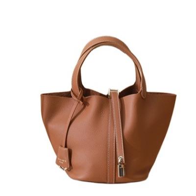 China High Quality Low Price Fashion New Bucket Bag First Lay Cowhide Baskets Bolsas Dama for sale