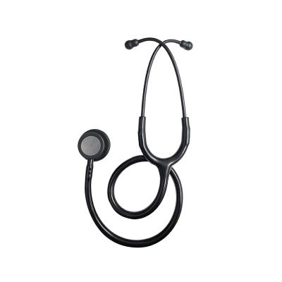 China KT-160B Metal Cardiology Stainless Steel Stethoscope (Black) for sale