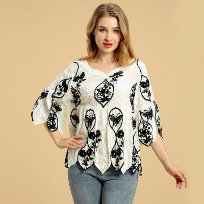 China Breathable Ladies Plus Size Women's Blouses & Shirts Manga Larga Moda Camisa Tapas Tapas Blusas De Mujer Casual Kemeja wanita for sale