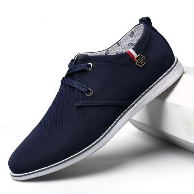 China A069 New Breathable Business Formal Canvas Shoes Flesh Sinew Lower Log Wear High Quality Men's Casual Shoes for sale