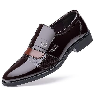 China A070 Breathable Fashion Breathable Men Leather Shoes Large Size Business Stylish Shoes for sale