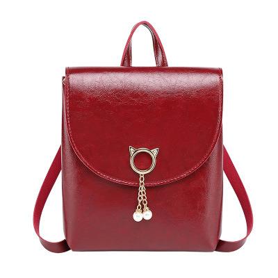 China FLB024 Durable cute mini lady pearl PU leather bagpack school bags school bags girls for sale