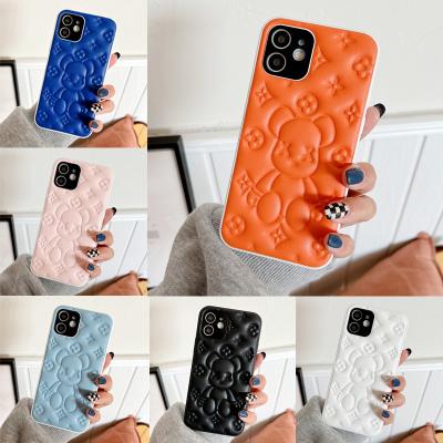 China 2022 Shockproof New Next Violent Street Fashion Bear Phone Case for iphone 7 8 X XS XR 11 12 13 pro max for sale