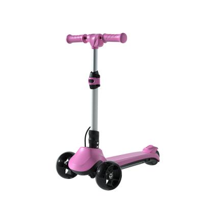 China 3 LED Flashing PU+Rubber Mini Wheel Height Adjustable Electric Long Range e Scooters 3-12 Years Foldable Scooter for sale