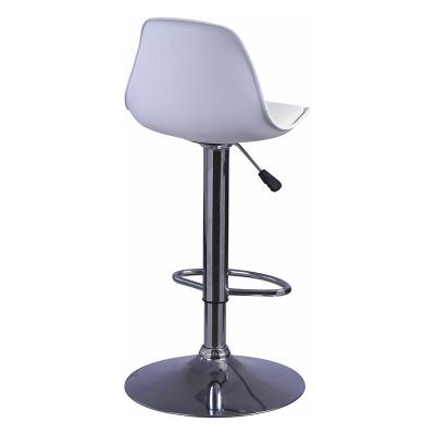 China Fashion Modern Professional Hotel PU Leather Waist Barstools With Footrest for sale