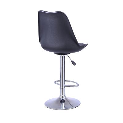 China Modern Reliable PU Material Leather Height Adjustable Tall Barstool Chair for sale