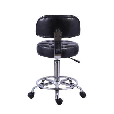 China Modern New Style Hottest Selling Swivel Lift Stool Leather Material Bar Chair With Wheel for sale