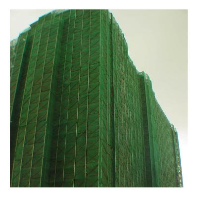 China Reinforced and long edge new lifespan 100% HDPE construction scaffolding material green safety net on sale for sale