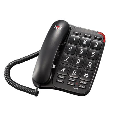 China Hot Selling Big Dial Land Line Phone Antique Dial Base And Speed ​​Button Attached Telephone For Elder Emergency Call Attached for sale