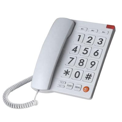 China Wholesale Desktop Big Speed ​​Dial Button Telephone for Home or Office Hotel Caller ID Telephone for sale