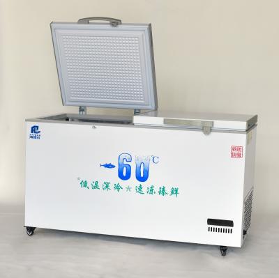 China 178L-1580L Large Capacity Deep Horizontal Seafood Ultra low Chest Horizontal Freezers for sale