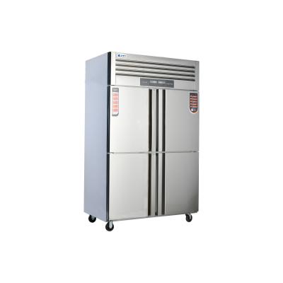 China 1960mm Height 4 Door Reach-in Vegetable Refrigerator 405L~1300L with Stainless Steel 304/201 for sale