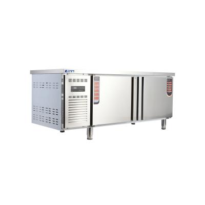 China Stainless Steel Kitchen Chillers Under Counter Refrigerator with Chilling and 2 Doors for sale