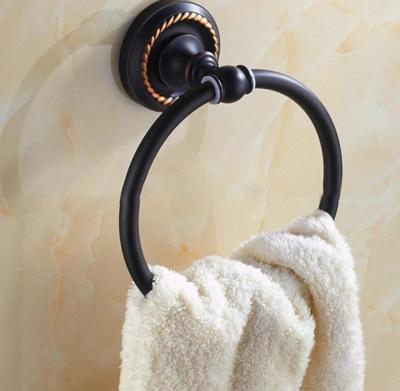 China GLOBE Finish Modern Design Wall Mount Brass Towel Ring Towel Hanger Bathroom Accessories For Bathroom for sale