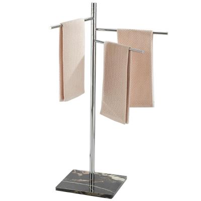 China Free Standing Metal 3 Mode Swivel Arm Towel Rack Free Standing Towel Rack Holder for sale