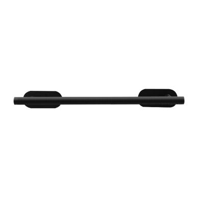 China Modern Bathroom Wall Mounted Single Towel Rack Black Towel Rack for sale