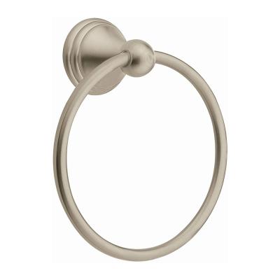 China Modern Bathroom Brushed Nickel Hand Towel Ring Holder for sale