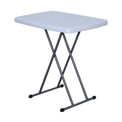 China Modern lightweight personal adjustable plastic outdoor folding table furniture computer table for sale