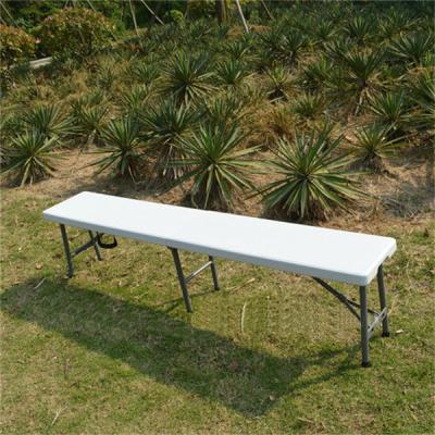 China Outdoor Plastic Table 6FT Garden/Park Fold In Half Bench Camping/Picnic/Dining Foldable Bench for sale