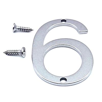 China China High Advertising Marker Wall House Number 5cm Stainless Steel Metal Number for sale