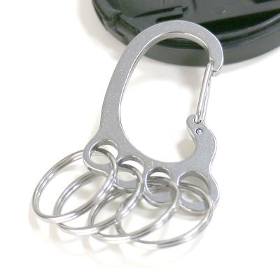 China Small Durable Creative Stainless Steel Key Chain Metal Waist Hook Foot Custom Type Buckle for sale