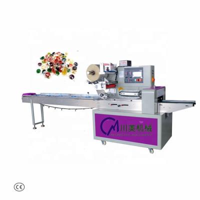 China LCD Display Automatic Gummy Cube Sugar Candy Food Packaging Machine for sale