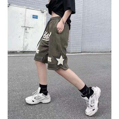 China Summer SENSIR Casual Shorts Street Sports American Basketball Sweatpants Needles Trousers For Men And Women Retro Loose 5 Points for sale