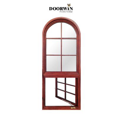 China House Doors Cladding Wooden Aluminum Screen Stained Glass Philippines Magnetic Pattern Crank Window With Handle for sale