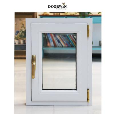 China Shenzhen Magnetic Thermal Break Low E Aluminum Glass Double Glazed High Technology White Aluminum Casement Windows for sale