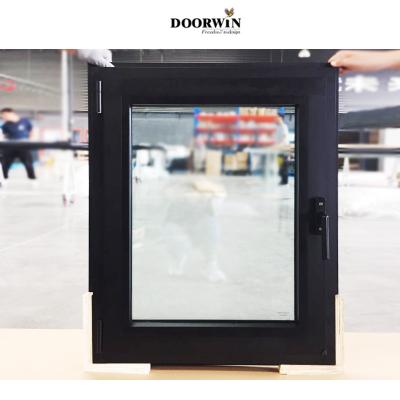 China Magnetic Screen Doorwin Window Simple Design High Tech Thermal Break Low E Casement Aluminum Glass Triple Glazed Window For Home for sale