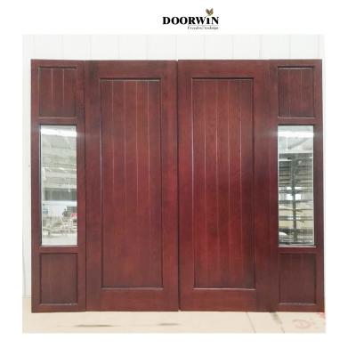 China Traditional American Oak Solid Wood Door Design Heat Insulation Style Exterior Main Entry Doors For House for sale