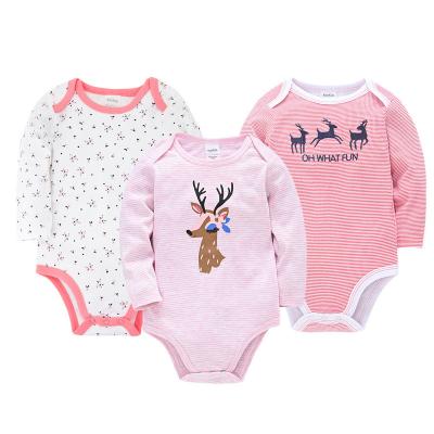 China Cozy Baby Clothes Fashion Baby Boy Girl Clothes 6 Pcs/Lot Cartoon Print Cotton Long Sleeve Newborn Jumpsuit 0-24 Months Infant Clothing for sale